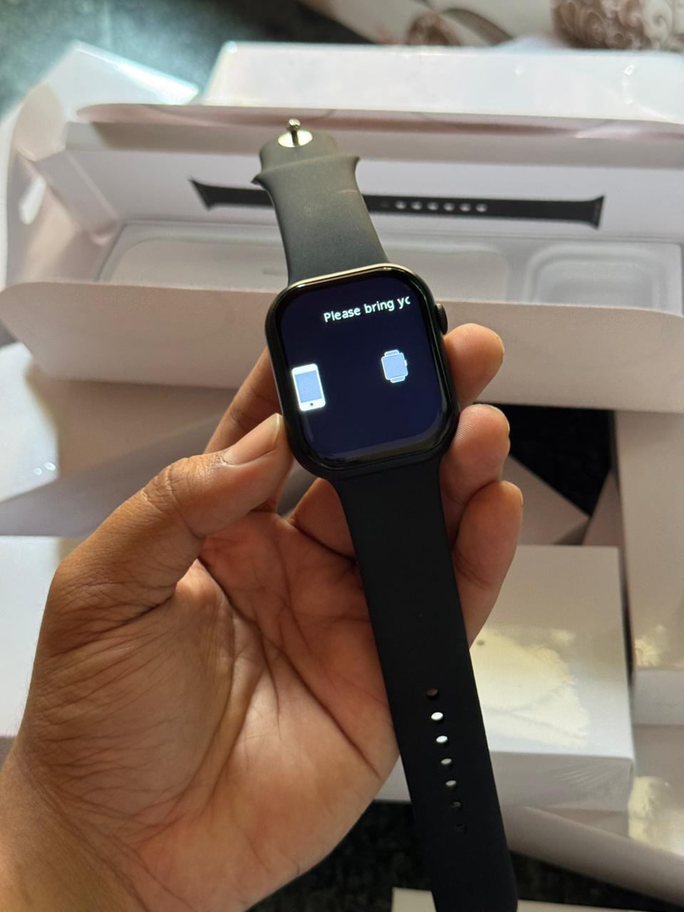 Premium Black Smart Watch with Alpine Loop Strap Series 10