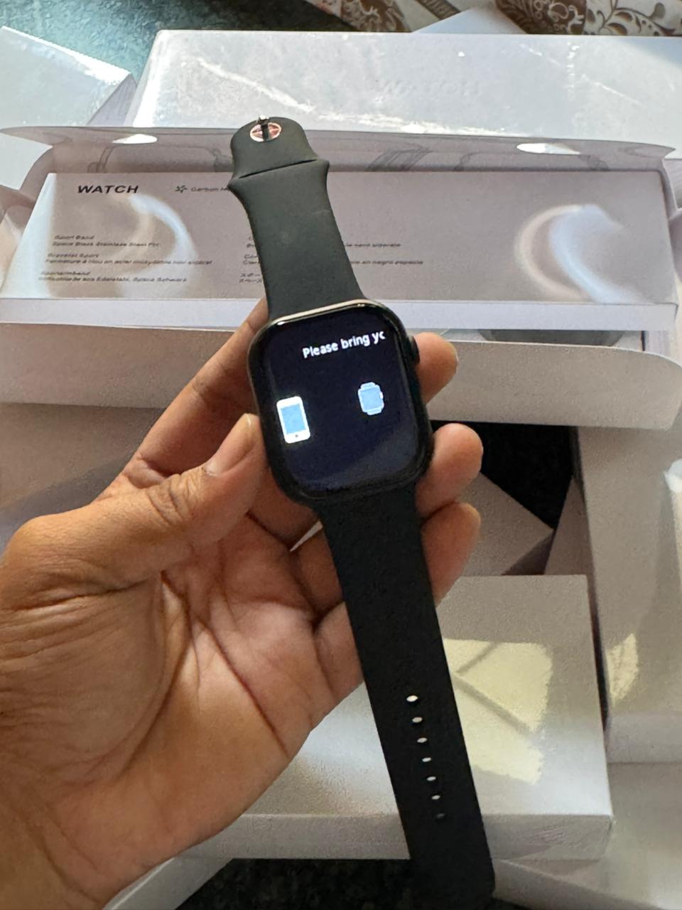 Premium Black Smart Watch with Alpine Loop Strap Series 10
