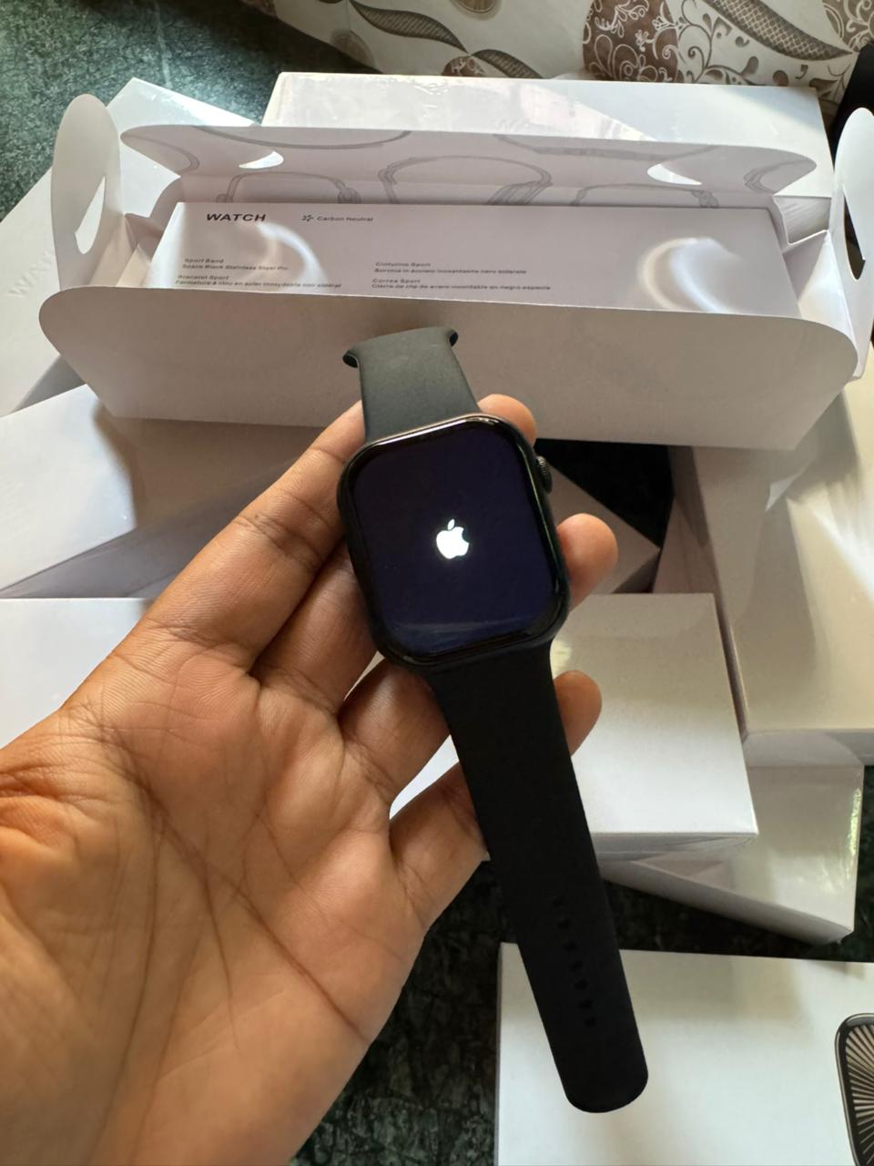 Premium Black Smart Watch with Alpine Loop Strap Series 10