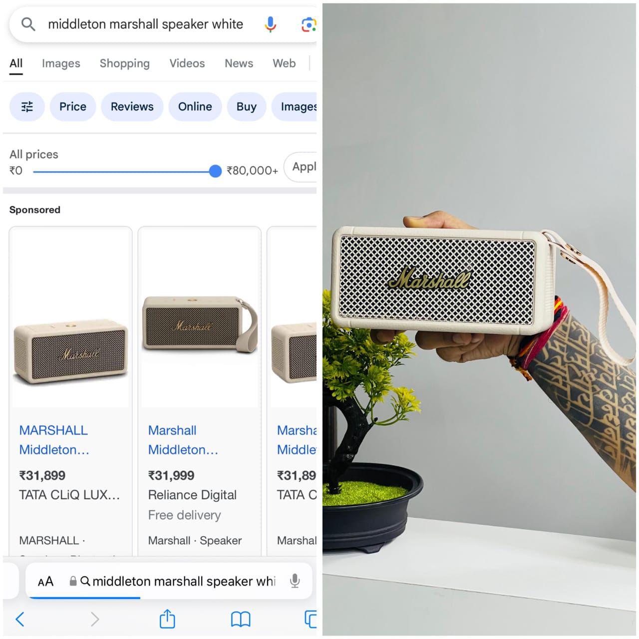 Marshall Emberton II Portable Bluetooth Speaker